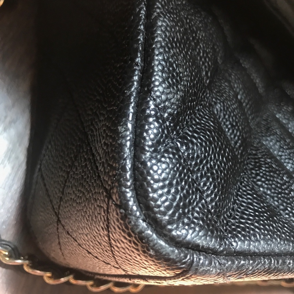 Chanel Caviar Jumbo Large Classic Flap Bag Black - Picture 3 of 7